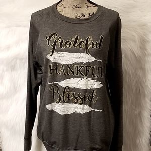 Long sleeve shirt Greatful, Thankful & Blessed